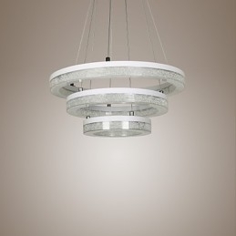Kryształowa lampa wisząca nowoczesna lampa trzy pierścienie