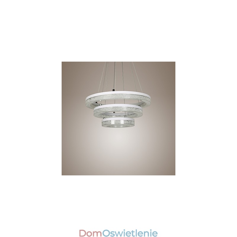 Kryształowa lampa wisząca nowoczesna lampa trzy pierścienie
