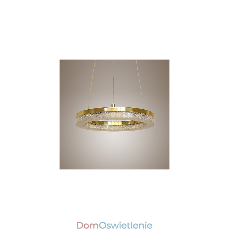 Kryształowa lampa wisząca Złota nowoczesna lampa