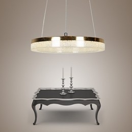 Kryształowa lampa wisząca Złota nowoczesna lampa