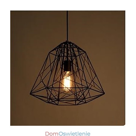 Retro Mała Siedząca Lampa Wisząca Z Kutego Żelaza Diament Retro Mała Siedząca Lampa Wisząca Z Kutego Żelaza Diament
