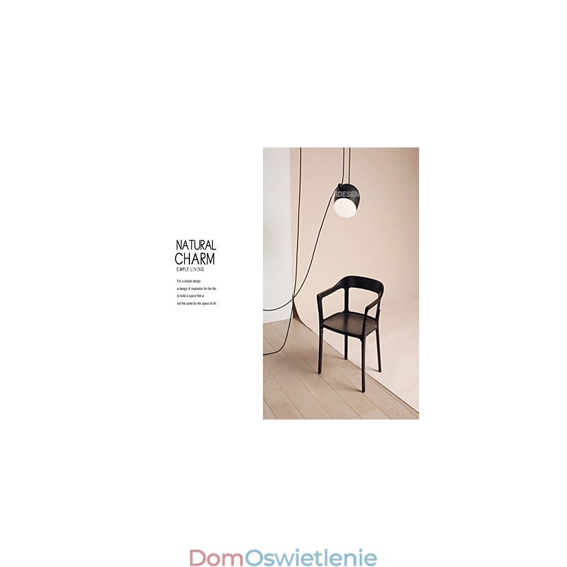 Nowoczesna współczesna lampa wisząca z metalu
